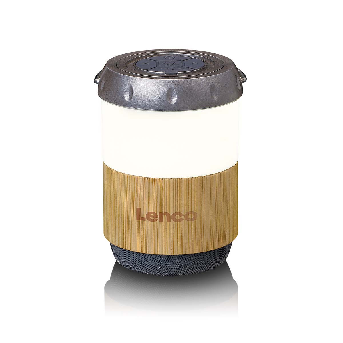 Lantaarn met ingebouwde Bluetooth®-luidspreker Bamboe - Afbeelding 2