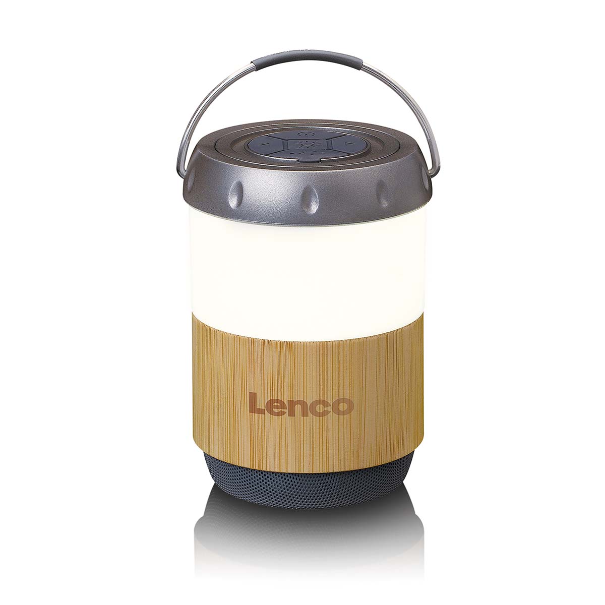 Lantaarn met ingebouwde Bluetooth®-luidspreker Bamboe - Afbeelding 4