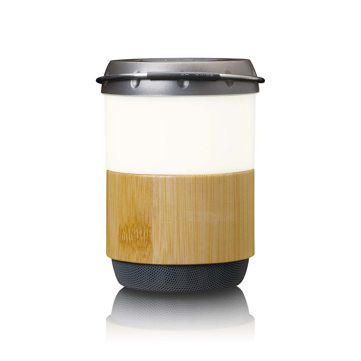 Lantaarn met ingebouwde Bluetooth®-luidspreker Bamboe - Afbeelding 5