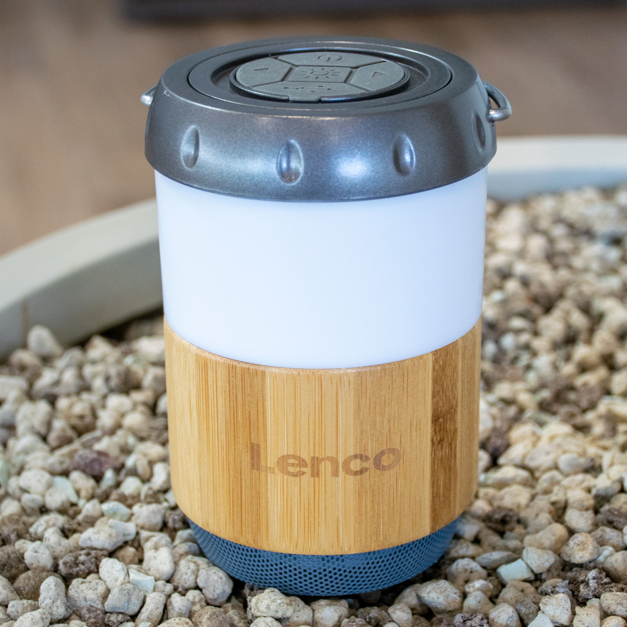 Lantaarn met ingebouwde Bluetooth®-luidspreker Bamboe - Afbeelding 10
