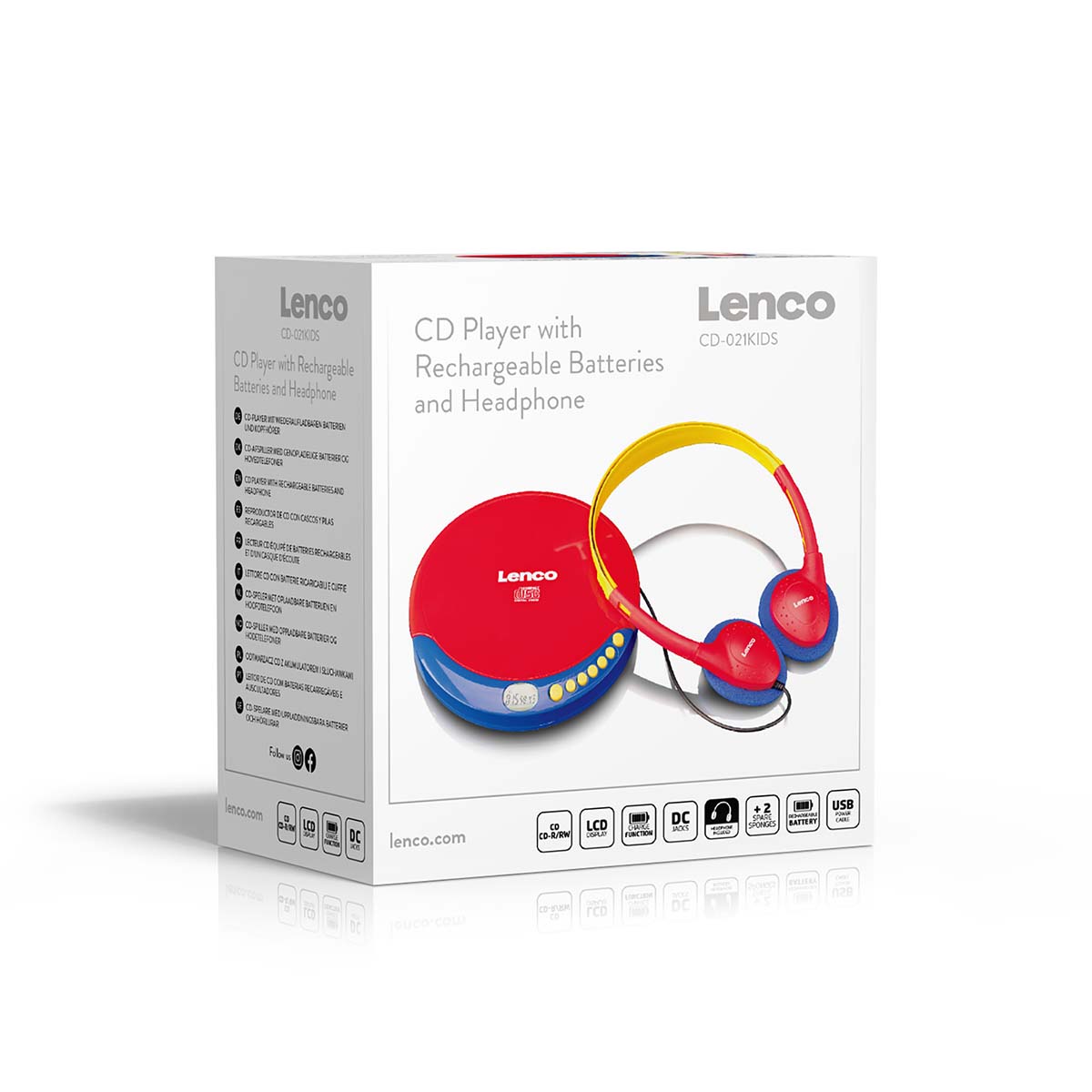 Kids CD-speler met oplaadbare batterij - Afbeelding 8