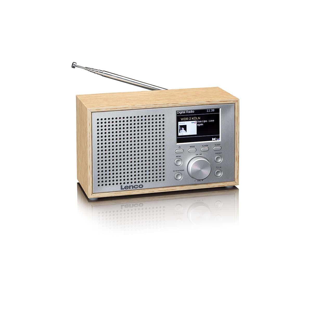 Mono DAB+ FM-radio met Bluetooth® Wood - Afbeelding 5