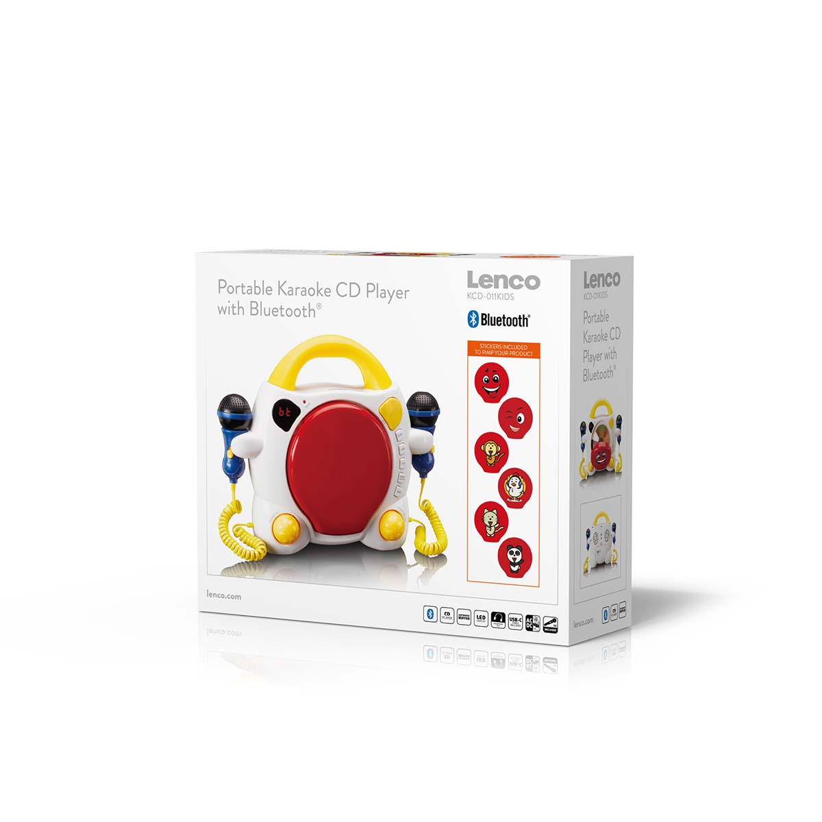 Draagbare karaoke CD-speler met Bluetooth® voor kinderen Veelkleurig - Afbeelding 13