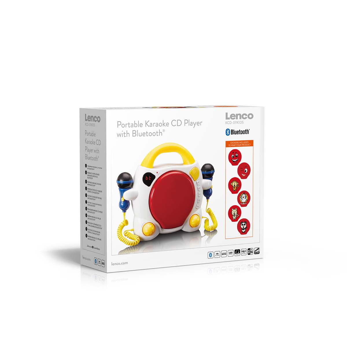 Draagbare karaoke CD-speler met Bluetooth® voor kinderen Veelkleurig - Afbeelding 14