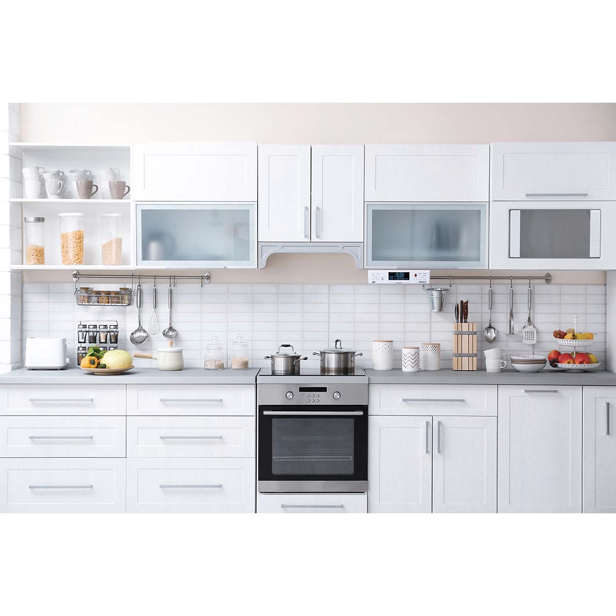 DAB+/FM-keukenradio met Bluetooth® LED-verlichting en timer Wit - Afbeelding 9