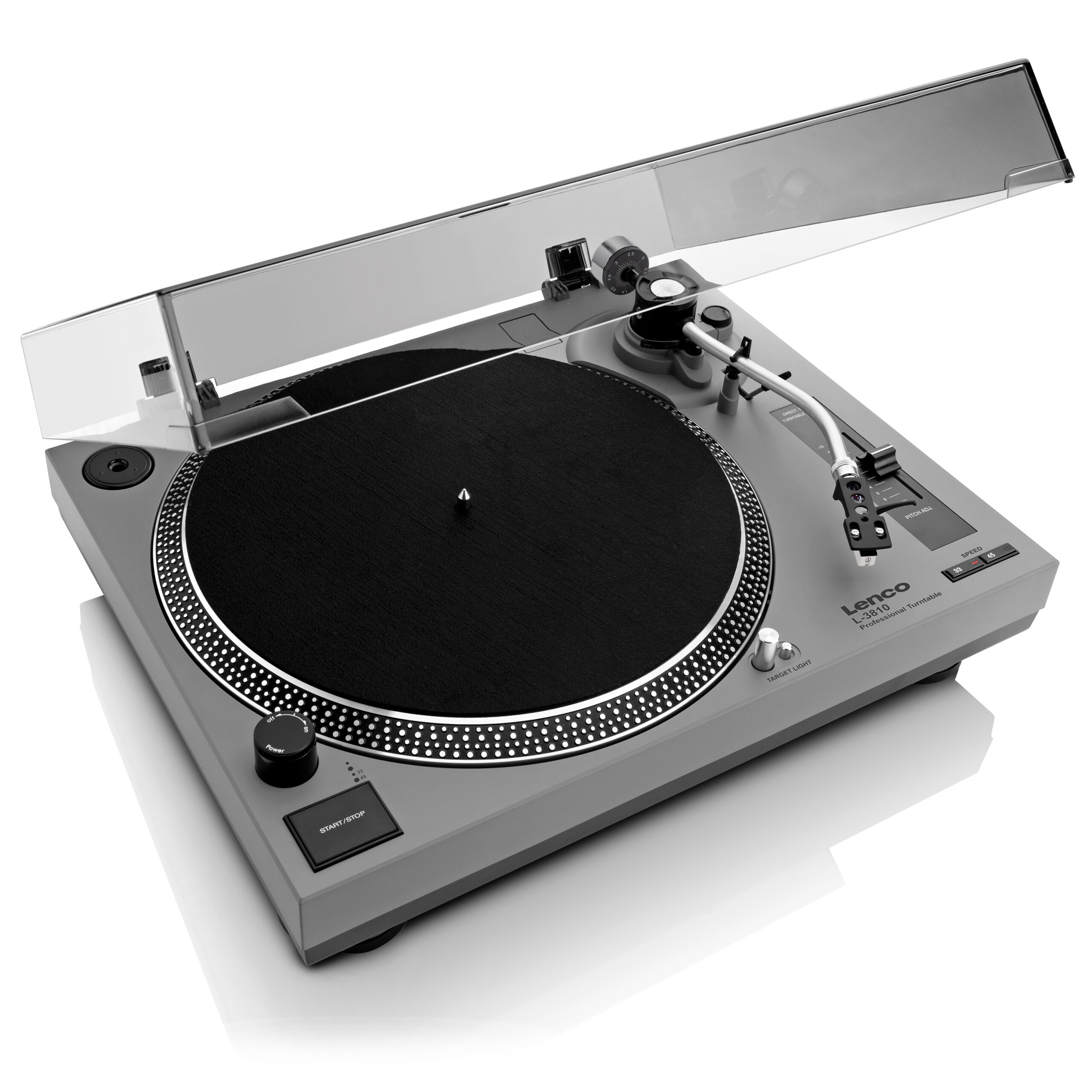 Platenspeler directe aandrijving PC-code CE-UK Grijs - Afbeelding 3