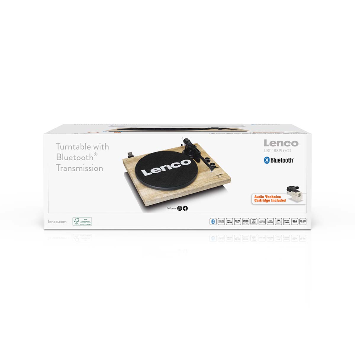 Platenspeler met Bluetooth®-overdracht Pine - Afbeelding 14