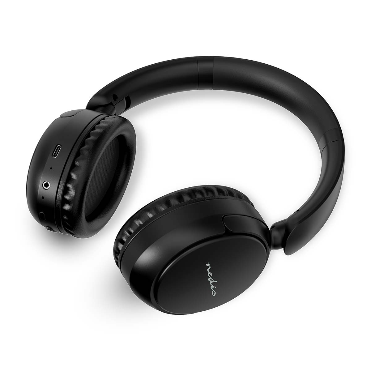 Draadloze Over-ear Koptelefoon | Batterij 1 werkingstijd standaard verbruik: 720 min | Ingebouwde microfoon | Drukbediening | Ondersteuning voor spraakbesturing | Volumebediening | Zwart - Afbeelding 6