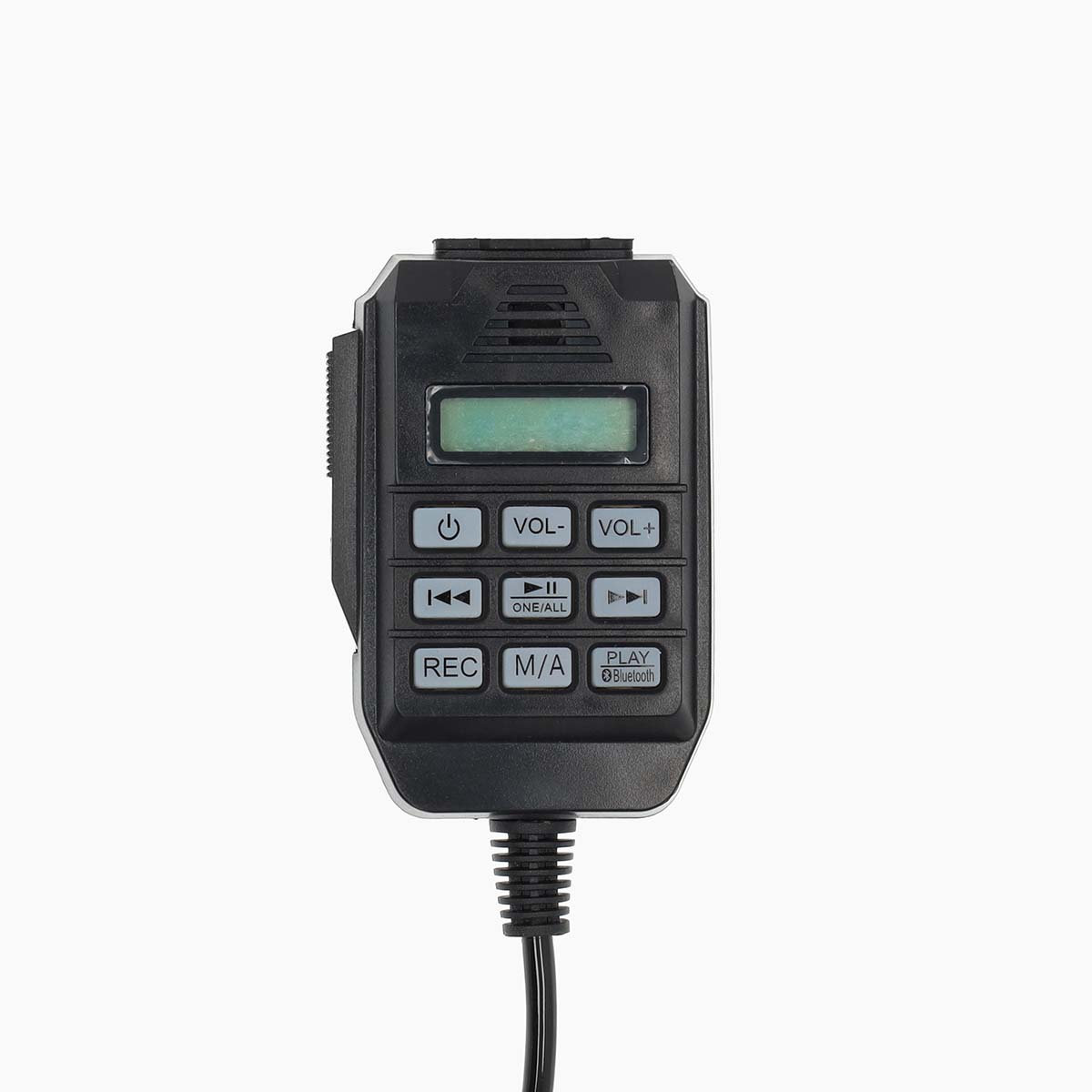 Megafoon | Maximaal bereik: 1500 m | Maximale volume: 120 dB | Afneembare Microfoon | Ingebouwde sirene | Bluetooth® | Opnamefunctie | USB-weergave | Schouder riem | Wit / Zwart - Afbeelding 6