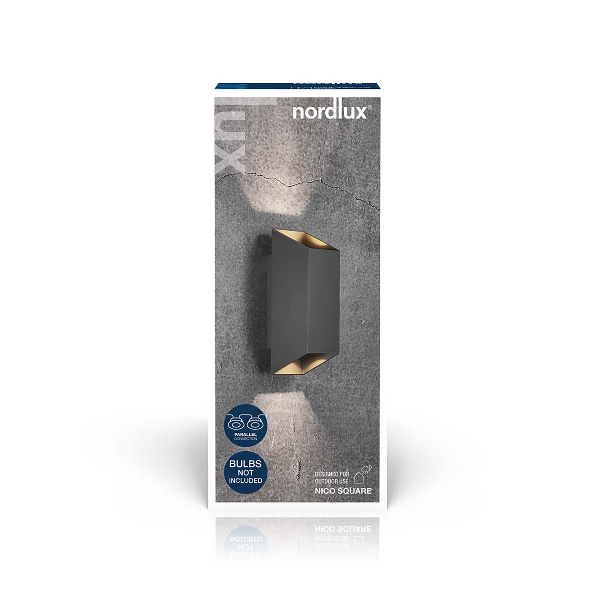 Nico Square 22 Wandlamp Zwart - Afbeelding 6