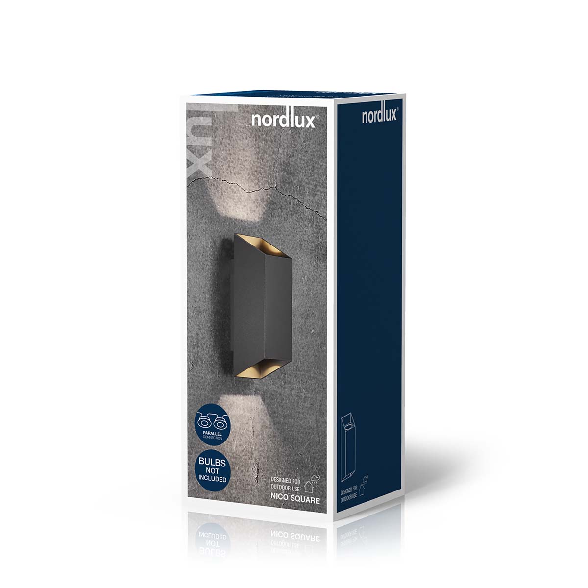 Nico Square 22 Wandlamp Zwart - Afbeelding 7