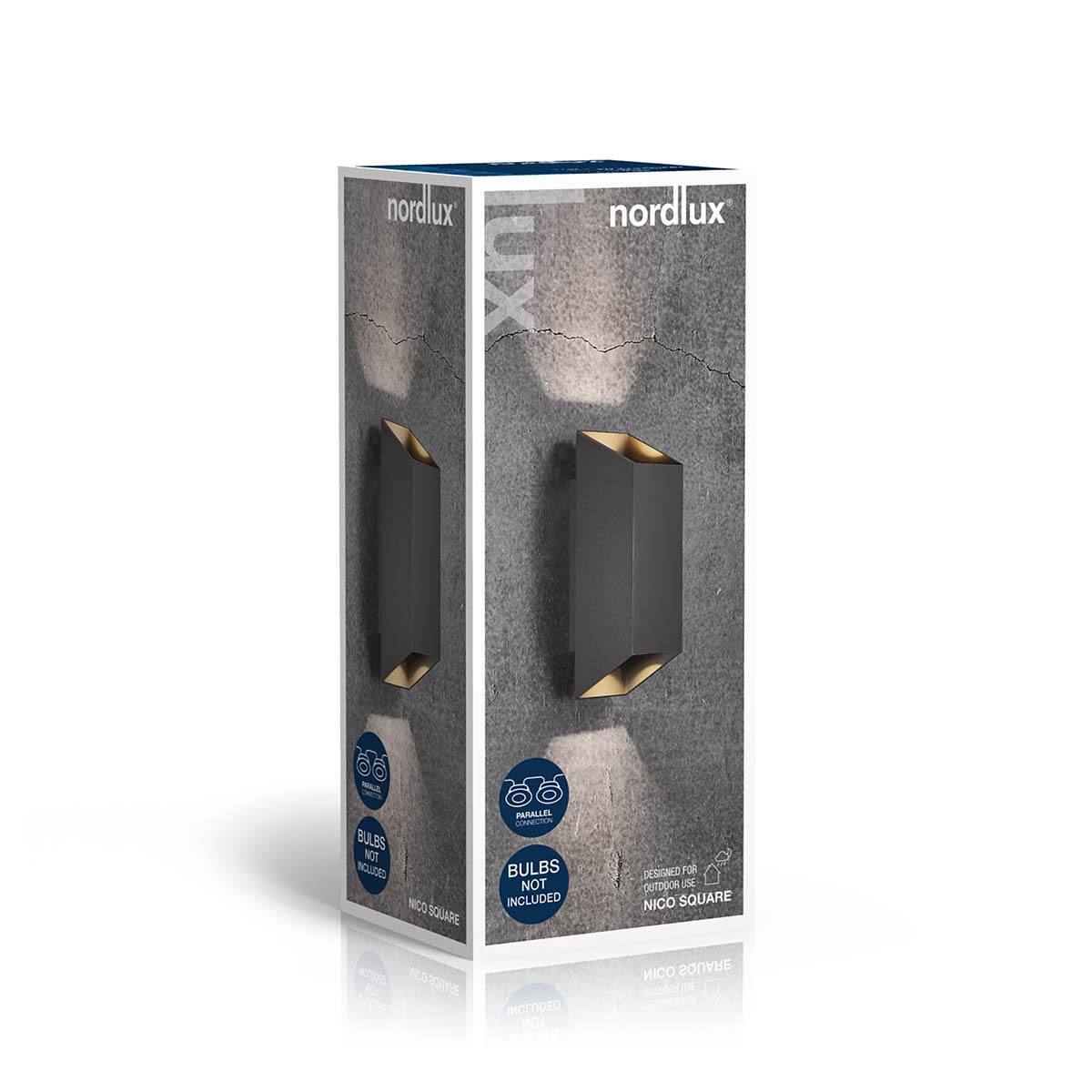 Nico Square 22 Wandlamp Zwart - Afbeelding 8