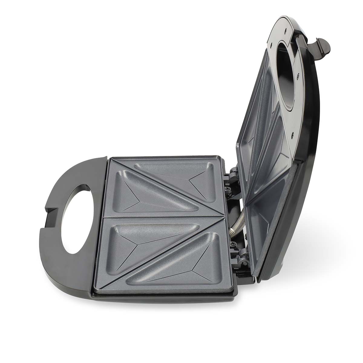Sandwichmaker | 750 W | Sandwichplaten | Automatische temperatuurregeling | Anti-aanbaklaag | Zwart - Afbeelding 7