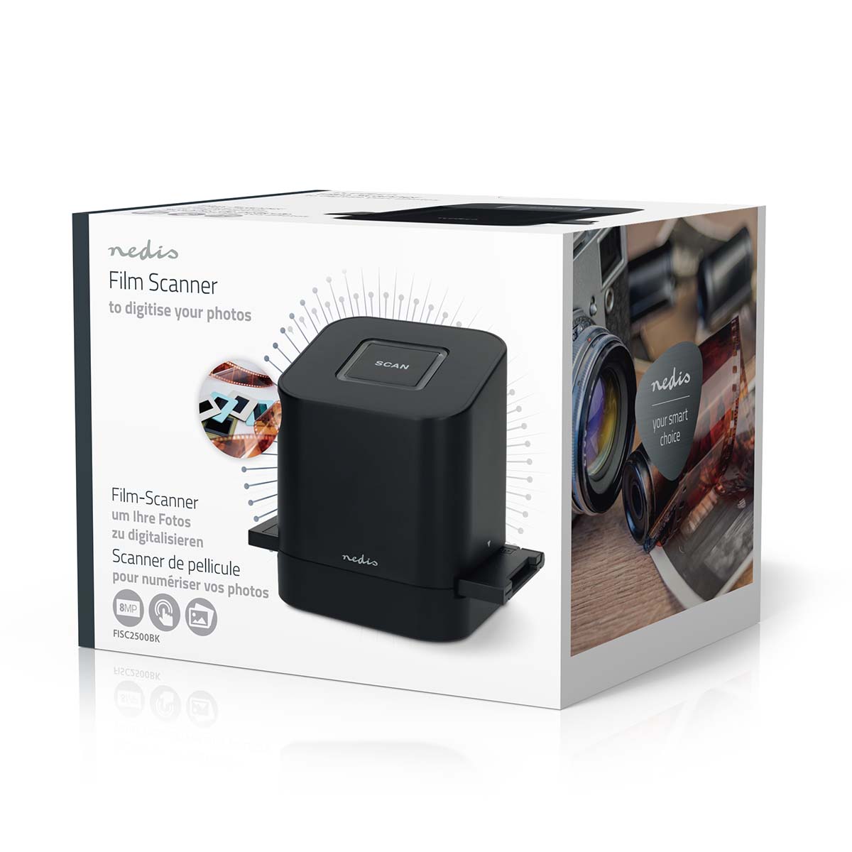 Dia-/negatiefscanner | 35.0 mm | 8 MPixel | Scanresolutie: 2400 / 4800 dpi | Scanduur: 2 s | USB Gevoed | Inclusief software | Zwart - Afbeelding 15
