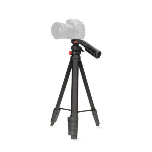 Statief | Maximaal draagvermogen: 3 kg | Minimale werkhoogte: 41.5 cm | Maximale werkhoogte: 160 cm | 5 Segmenten | Pan & Tilt | Inclusief reistas | ABS / Aluminium | Zwart