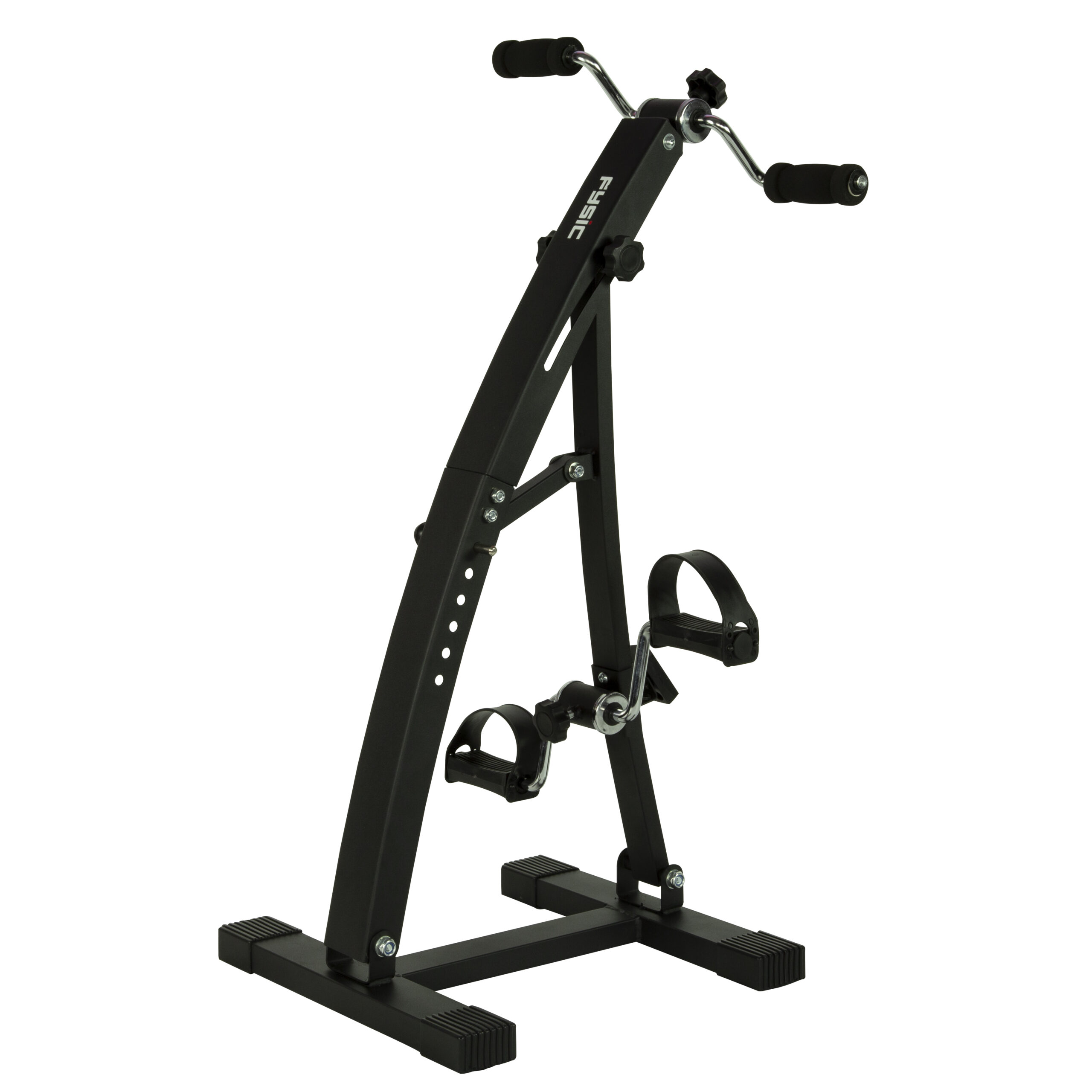Dubbele fiets met display Zwart