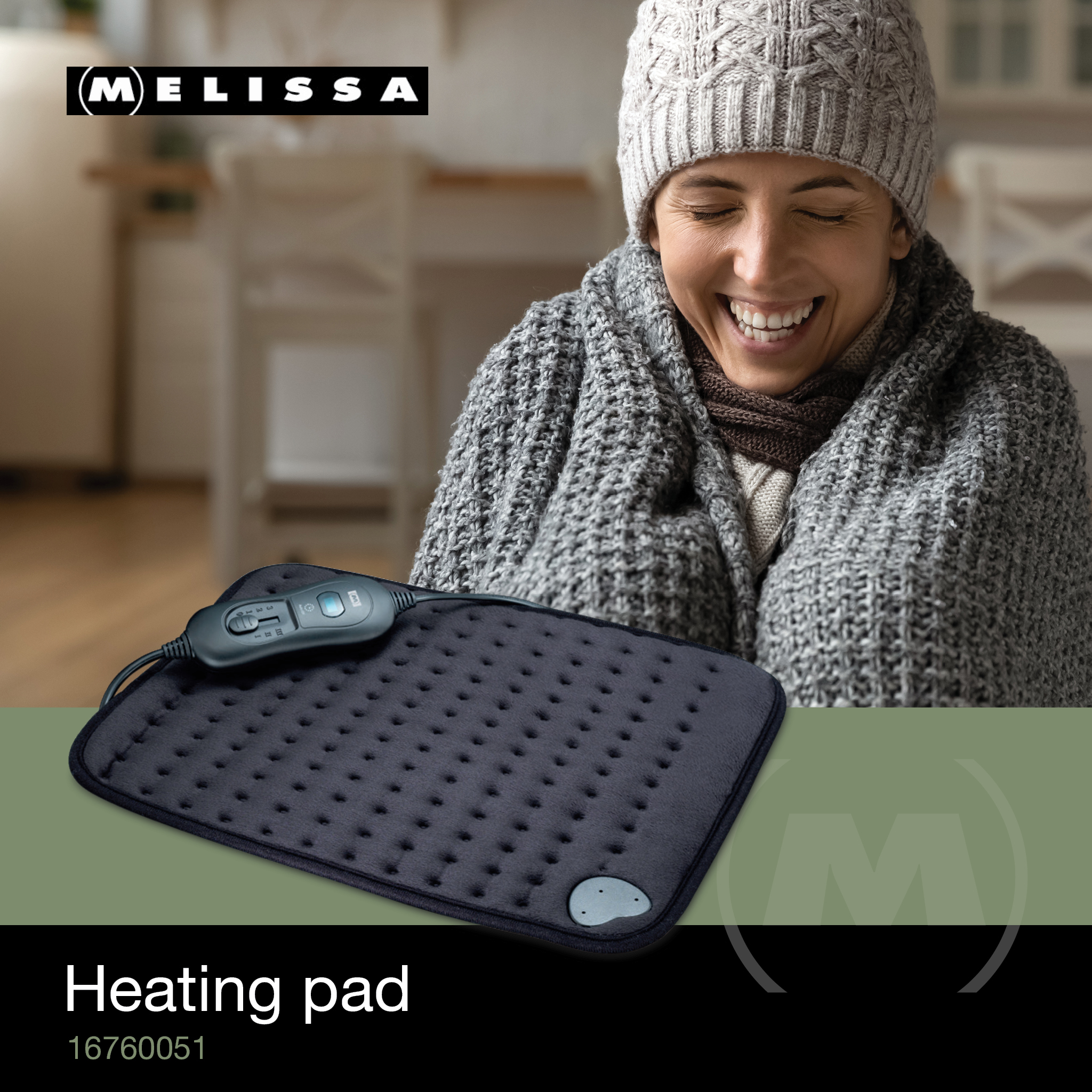 Verwarmingskussen met drie warmtestanden, oververhittingsbeveiliging en automatische uitschakeling 40 x 30 cm Zwart - Afbeelding 4