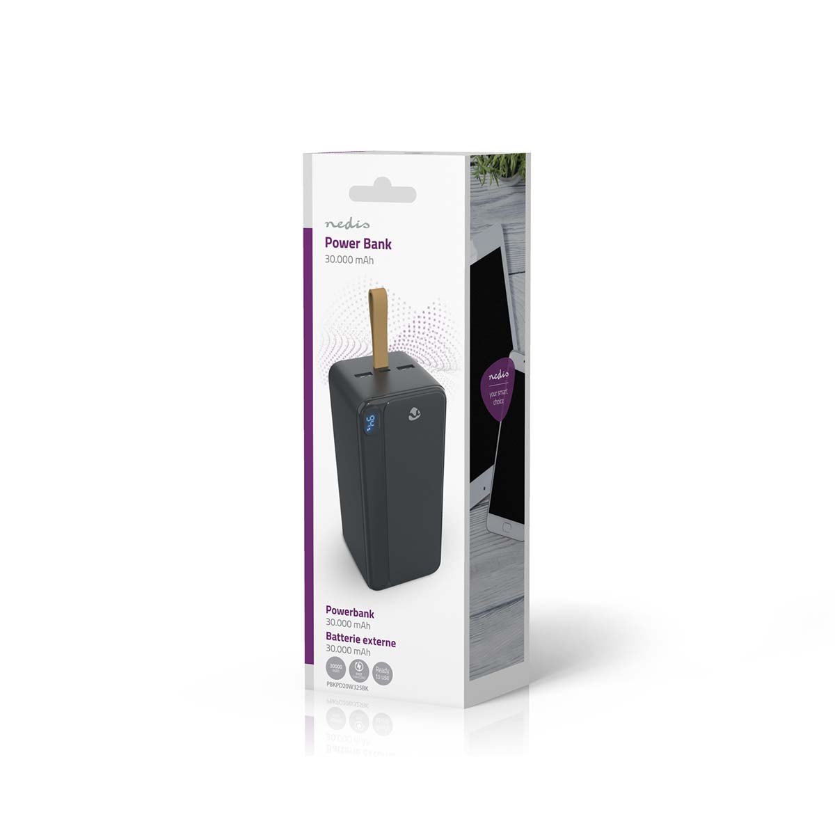 Powerbank | 30000 mAh | 1.5 / 1.67 / 2.0 / 2.22 / 3.0 A | Outputs: 3 | Output: 1x USB-C™ / 2x USB-A | Inputs: 1x USB-C™ | PD3.0 20W | Lithium-Polymeer | Display - Afbeelding 11