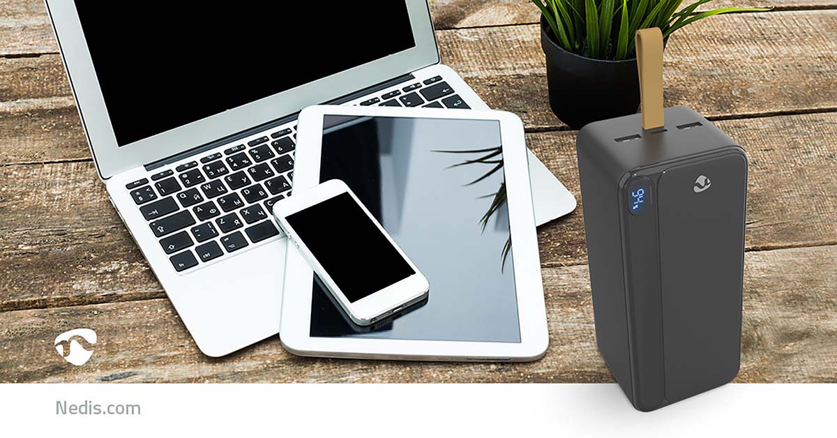 Powerbank | 30000 mAh | 1.5 / 1.67 / 2.0 / 2.22 / 3.0 A | Outputs: 3 | Output: 1x USB-C™ / 2x USB-A | Inputs: 1x USB-C™ | PD3.0 20W | Lithium-Polymeer | Display - Afbeelding 12