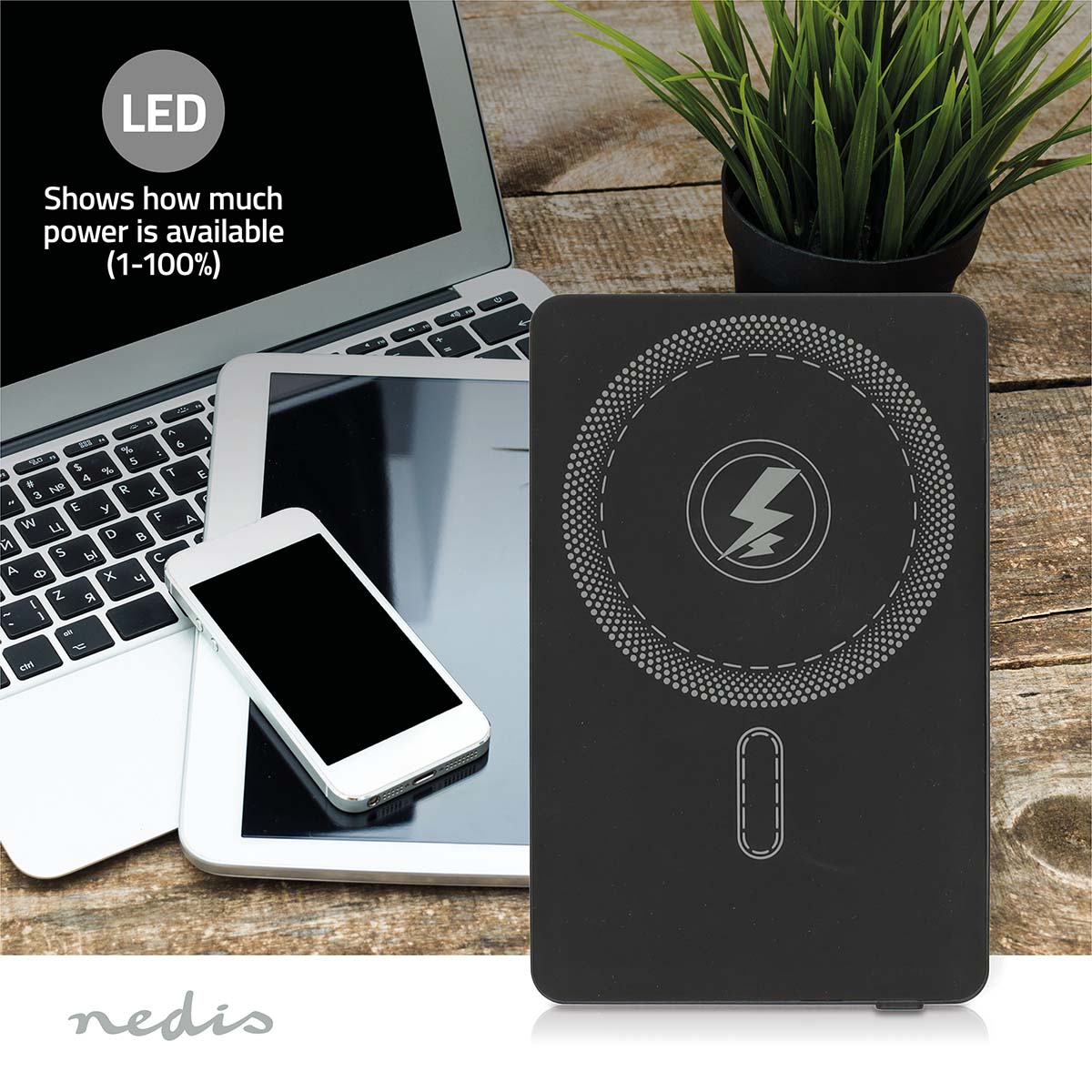 Powerbank | 5000 mAh | Draadloze oplaadfunctie | 1.67 / 2.22 / 3.0 A | Outputs: 1 | Output: 1x USB-C™ | Inputs: 1x USB-C™ | PD3.0 20W | Lithium-Polymeer - Afbeelding 8
