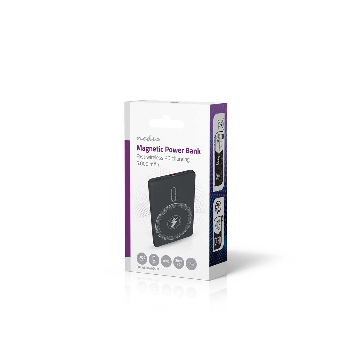 Powerbank | 5000 mAh | Draadloze oplaadfunctie | 1.67 / 2.22 / 3.0 A | Outputs: 1 | Output: 1x USB-C™ | Inputs: 1x USB-C™ | PD3.0 20W | Lithium-Polymeer - Afbeelding 12