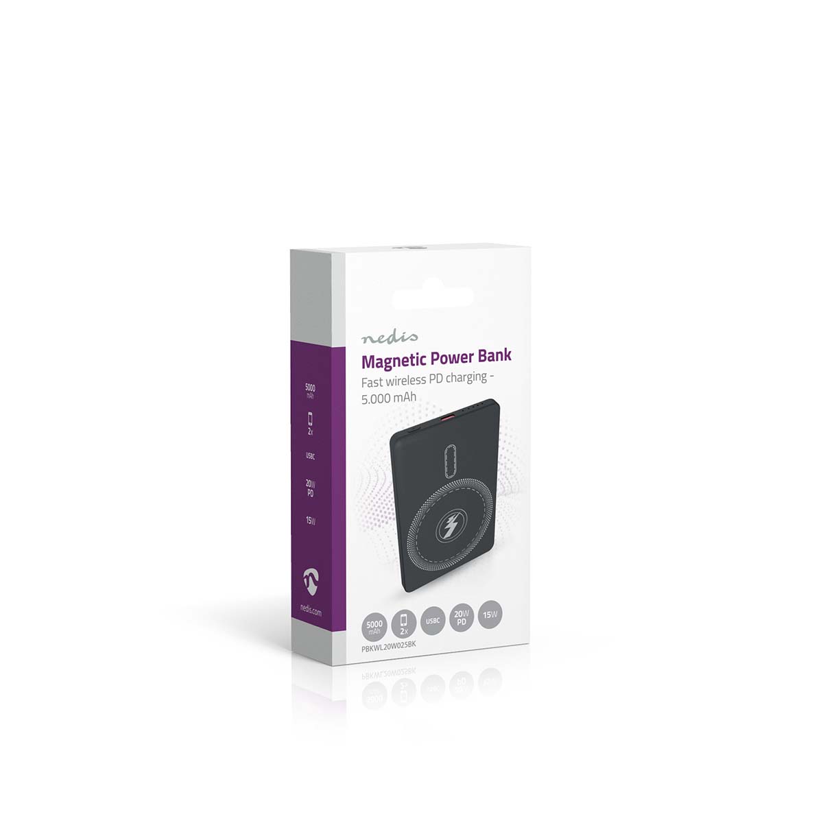 Powerbank | 5000 mAh | Draadloze oplaadfunctie | 1.67 / 2.22 / 3.0 A | Outputs: 1 | Output: 1x USB-C™ | Inputs: 1x USB-C™ | PD3.0 20W | Lithium-Polymeer - Afbeelding 13