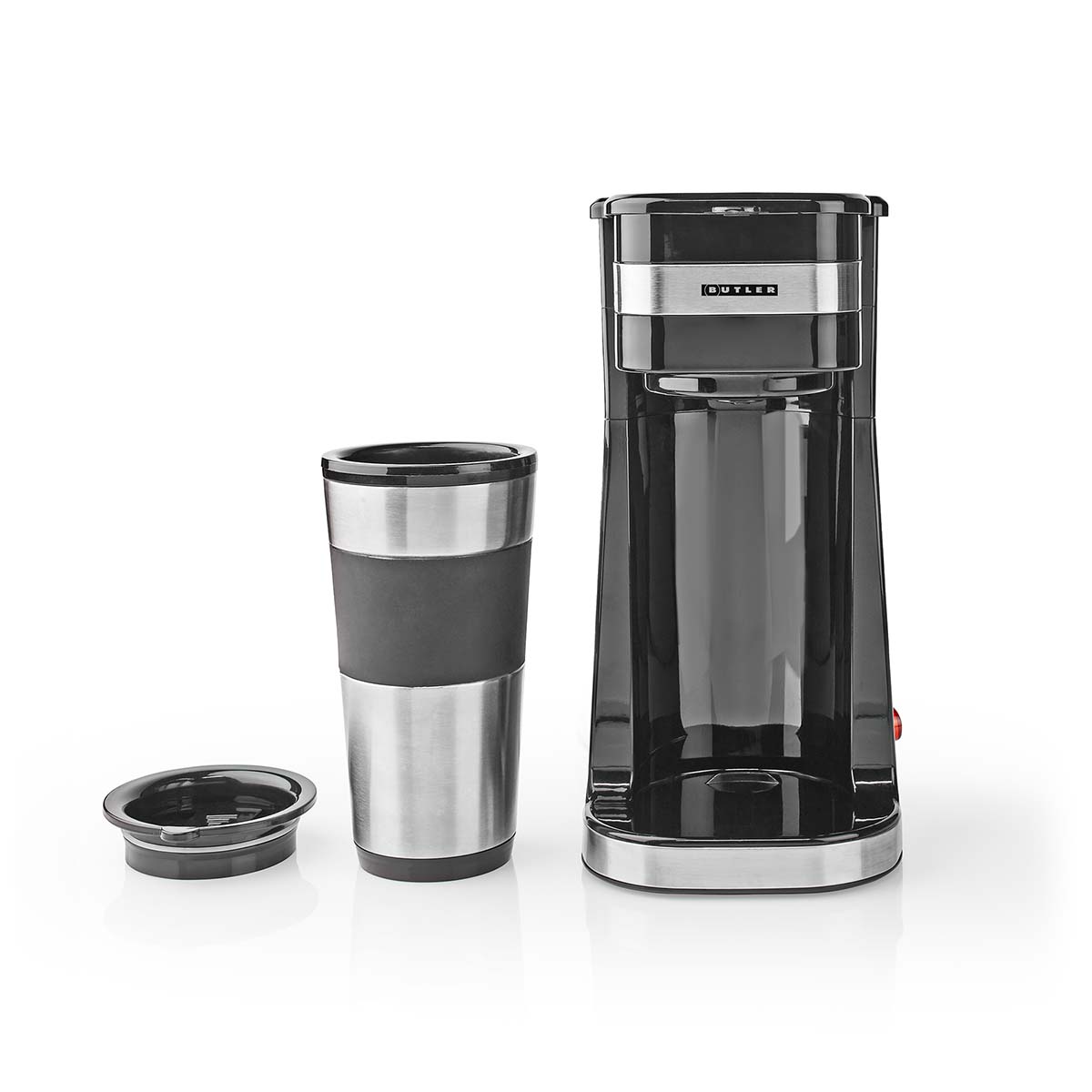 Eenkops koffiezetapparaat | 0,4 l | 750 W | Geïsoleerde reisbeker | Automatische uitschakeling | Zwart - Afbeelding 4