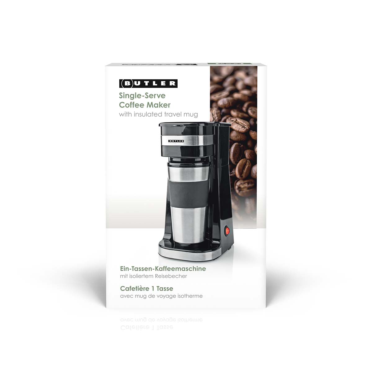 Eenkops koffiezetapparaat | 0,4 l | 750 W | Geïsoleerde reisbeker | Automatische uitschakeling | Zwart - Afbeelding 9
