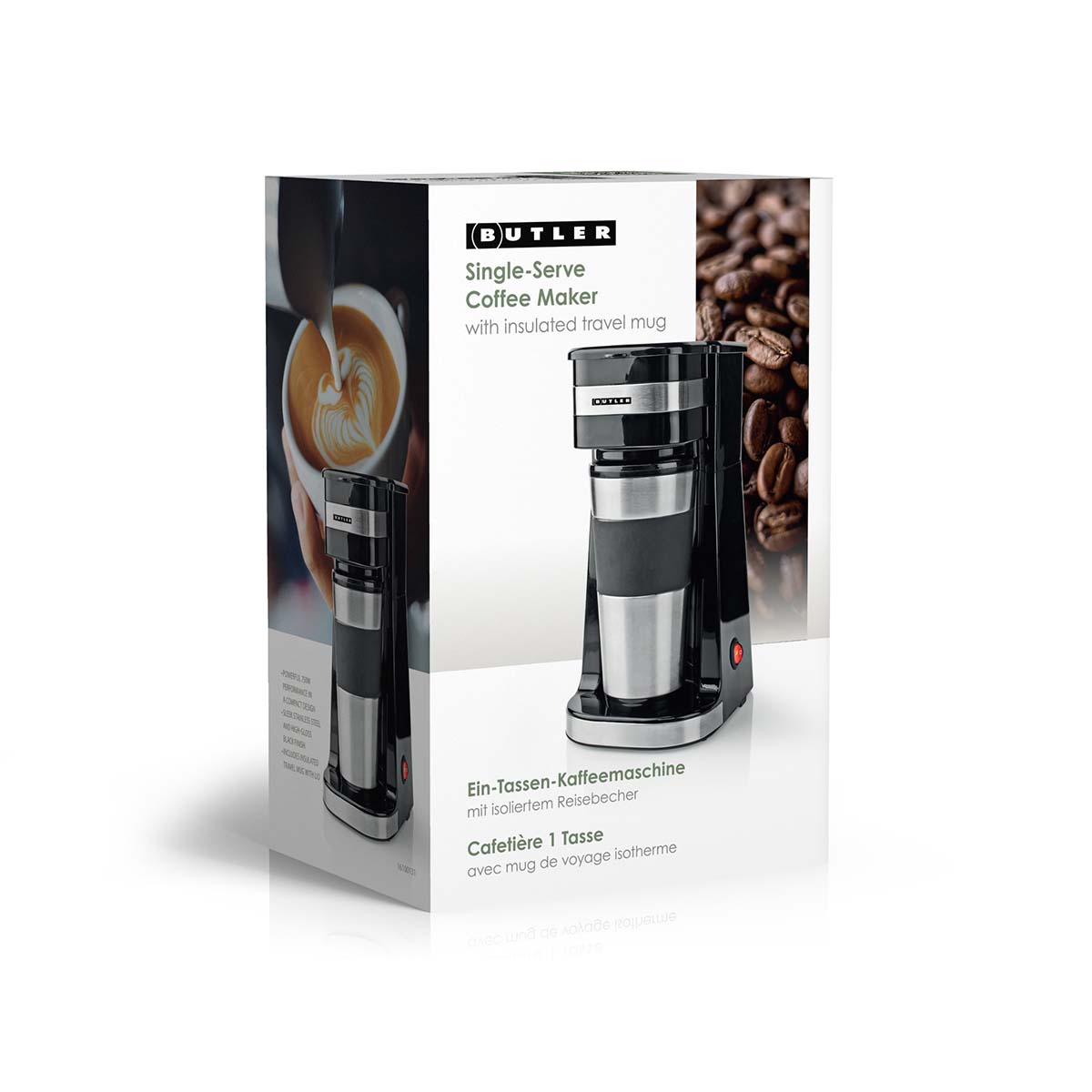 Eenkops koffiezetapparaat | 0,4 l | 750 W | Geïsoleerde reisbeker | Automatische uitschakeling | Zwart - Afbeelding 11