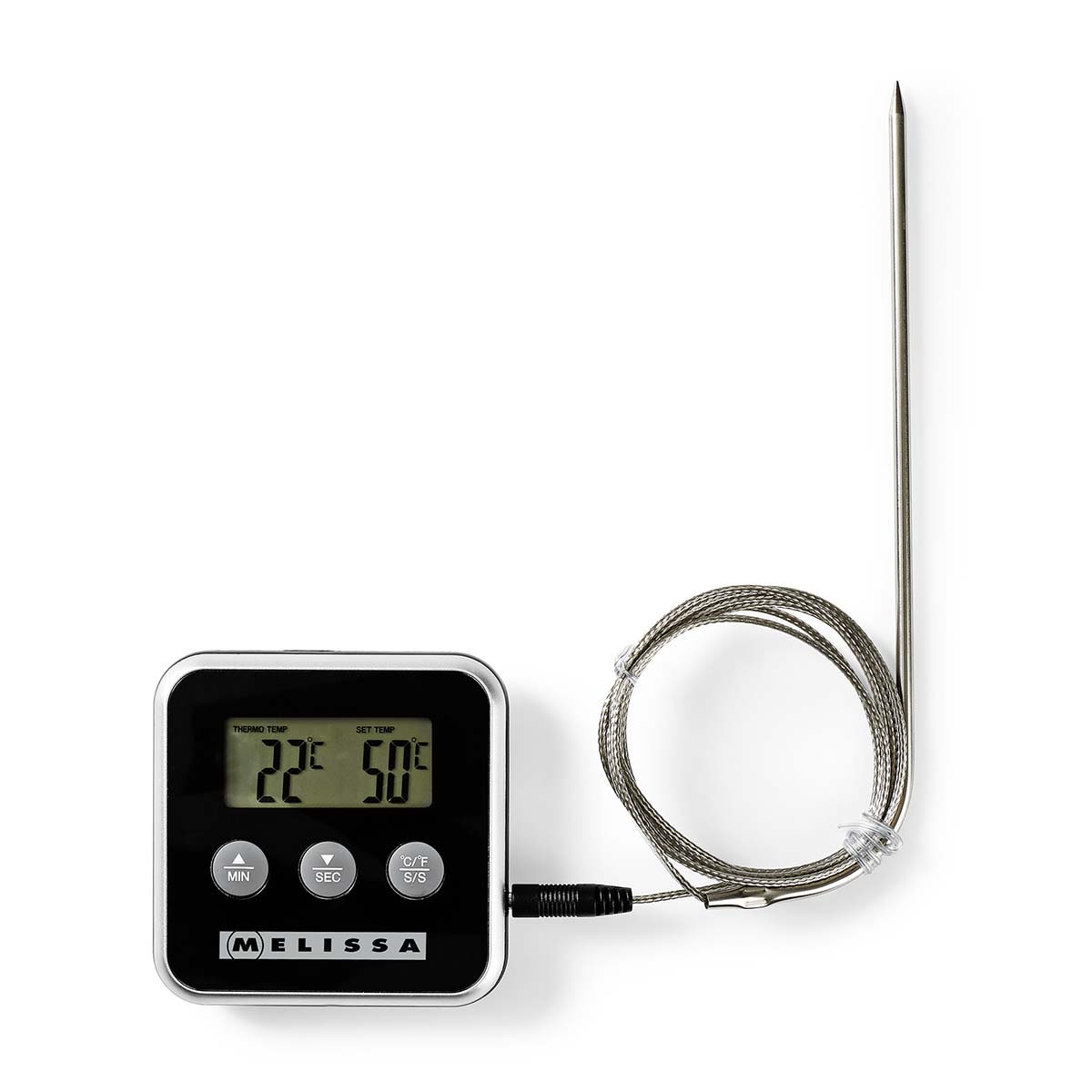 Vleesthermometer | tot 250°C | Alarmtimer | LCD-scherm - Afbeelding 5