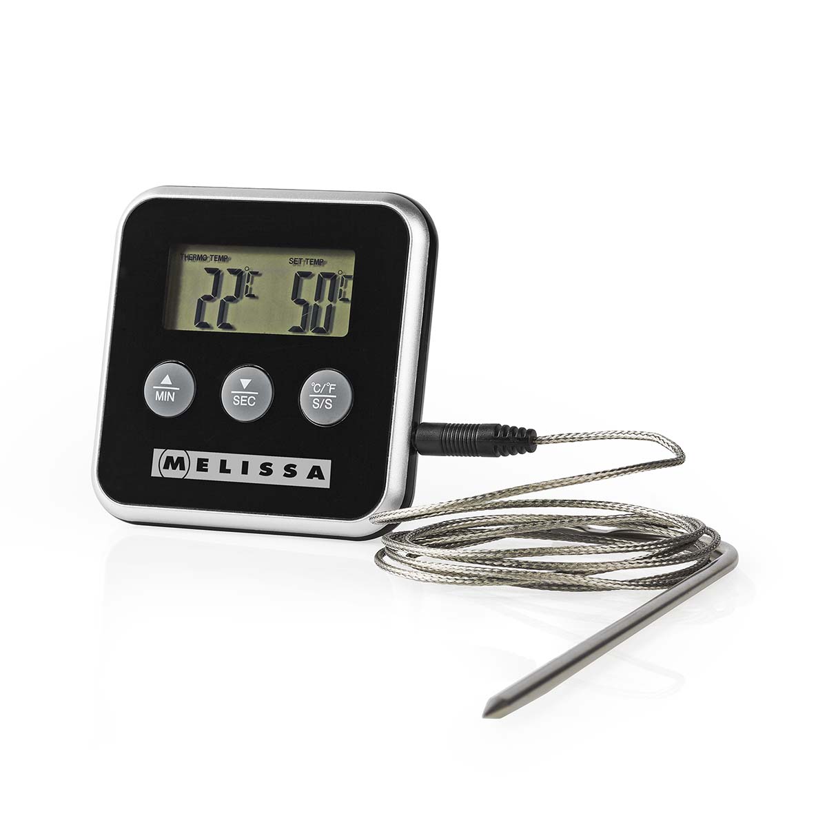 Vleesthermometer | tot 250°C | Alarmtimer | LCD-scherm - Afbeelding 7