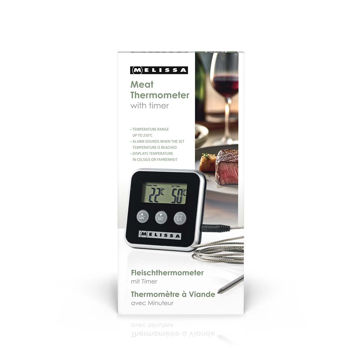 Vleesthermometer | tot 250°C | Alarmtimer | LCD-scherm - Afbeelding 10