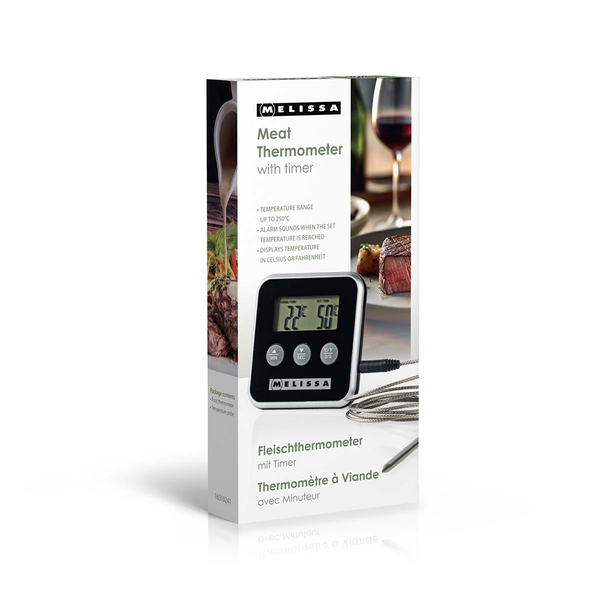 Vleesthermometer | tot 250°C | Alarmtimer | LCD-scherm - Afbeelding 12