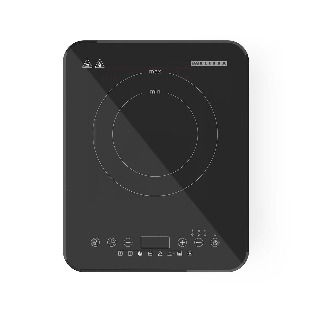 Inductiekookplaat | 2000 W | 10 vermogensniveaus | 8 voorkeuzes | timerfunctie | boostfunctie | lcd-scherm | oververhittingsbeveiliging | kinderslot | zwart