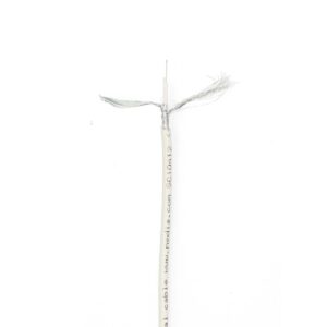 Coaxkabel op Haspel | Mini Coax | Dubbel Afgeschermd | ECA | 20.0 m | Coax | PVC | Wit | Folieverpakking