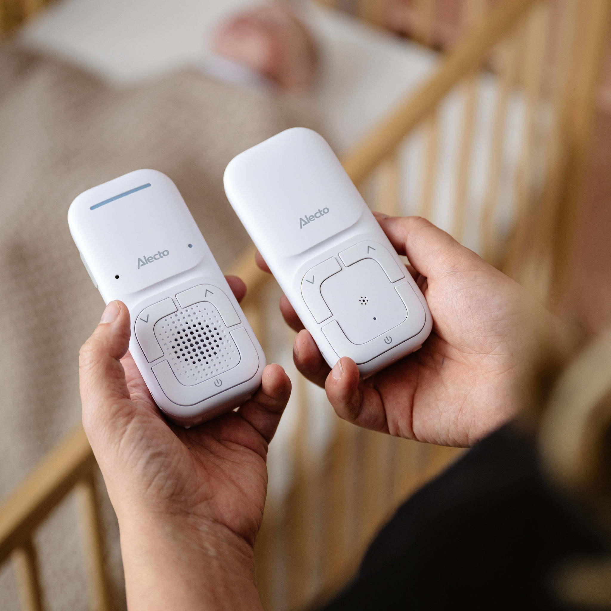 Moderne Full Eco audio-babyfoon met kristalheldere DECT-geluidskwaliteit en lange stand-bytijd Wit - Afbeelding 8