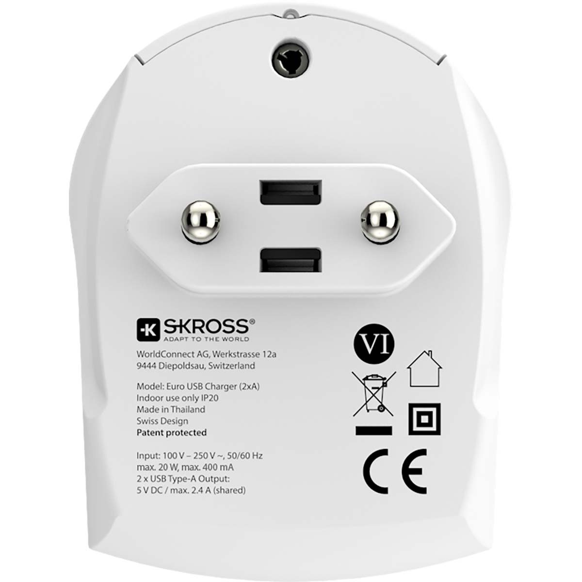 Reisadapter Europa-USB Ongeaard - Afbeelding 3