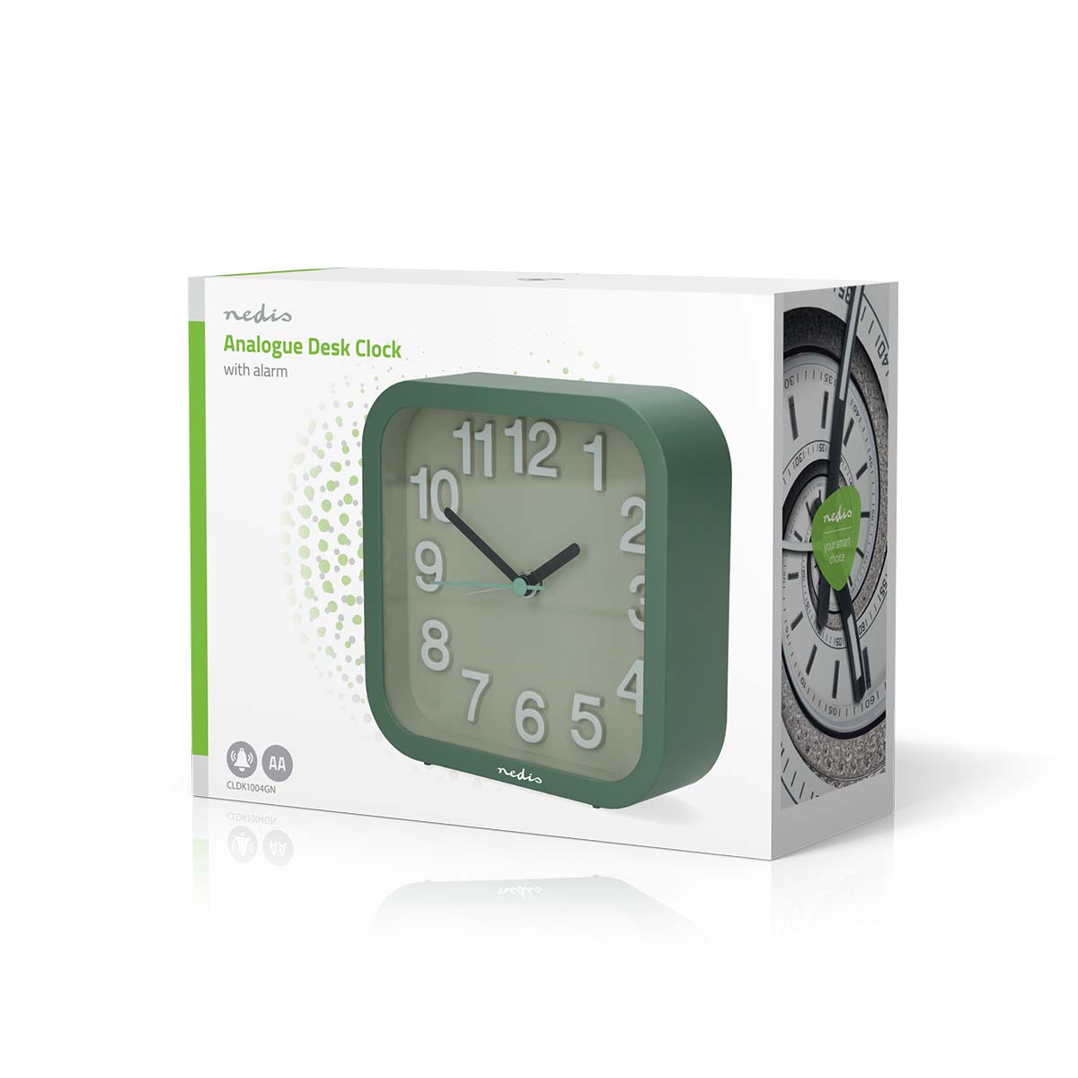 Analoge Tafelklok | Snoozefunctie | Stil uurwerk | Groen - Afbeelding 5