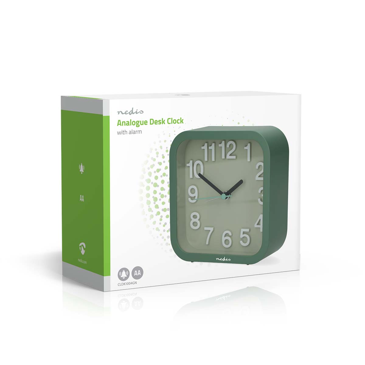 Analoge Tafelklok | Snoozefunctie | Stil uurwerk | Groen - Afbeelding 6