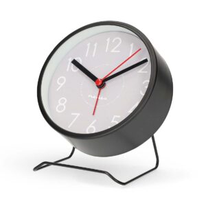 Analoge Tafelklok | Snoozefunctie | Stil uurwerk | Zwart