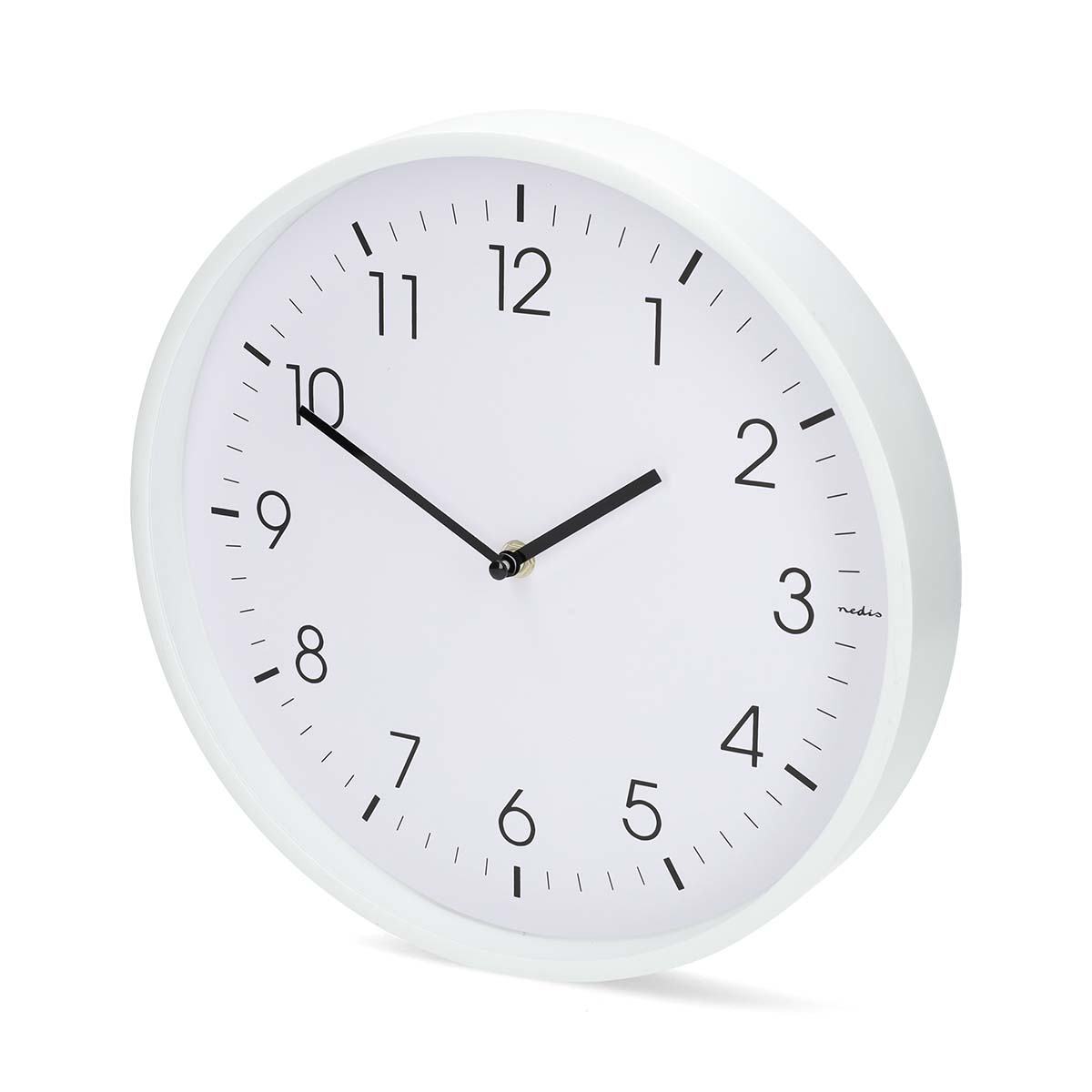 Wandklok | Diameter: 300 mm | Kunststof | Stille beweging | Wit - Afbeelding 3