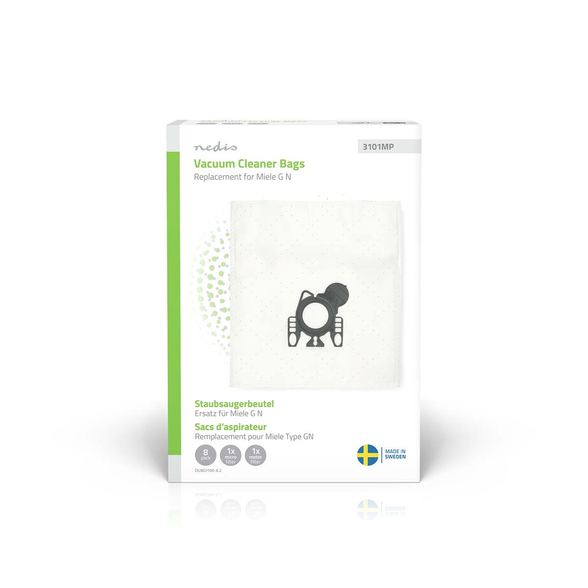 Stofzuigerzak | 8 Stuks | Synthetisch | Meest verkocht voor: Miele GN | Wit - Afbeelding 2