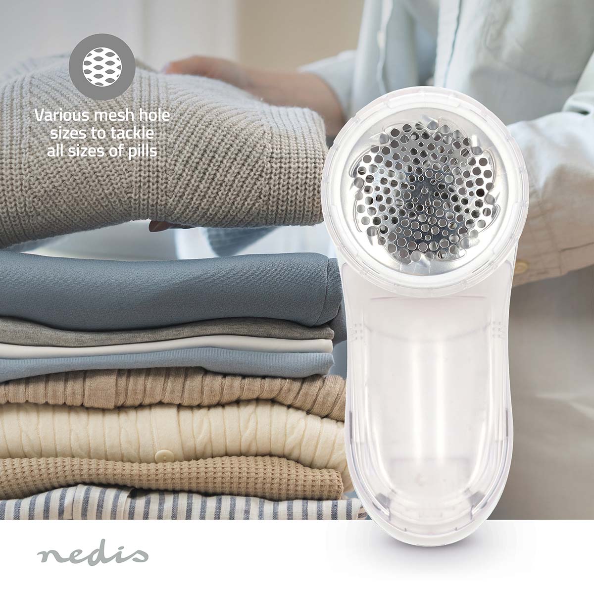 Pluizenverwijderaar | Ingebouwde Lithium-Ion | Kleding / Textile | Wit - Afbeelding 9