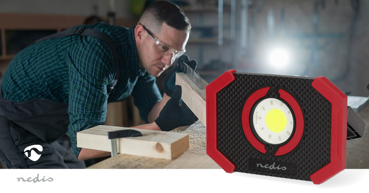 Werklamp | 10 W | Batterij Gevoed | 5 V DC | N/A | Oplaadbaar | Lichtduur: 10 u | 1000 lm | Lichtbereik: 30 m - Afbeelding 11