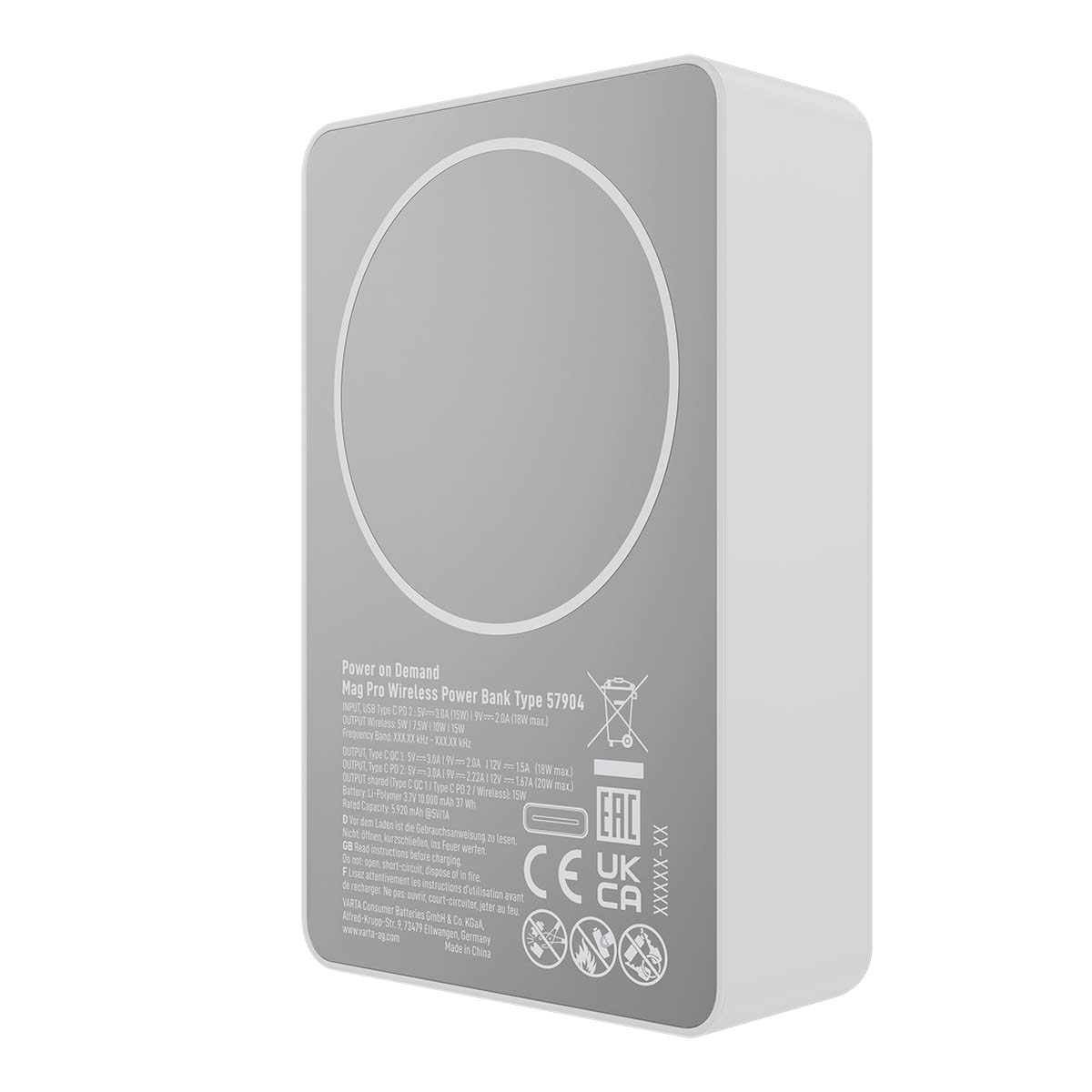 Mag Pro Draadloze Power Bank 10.000mAh - Editie Wit - Afbeelding 5