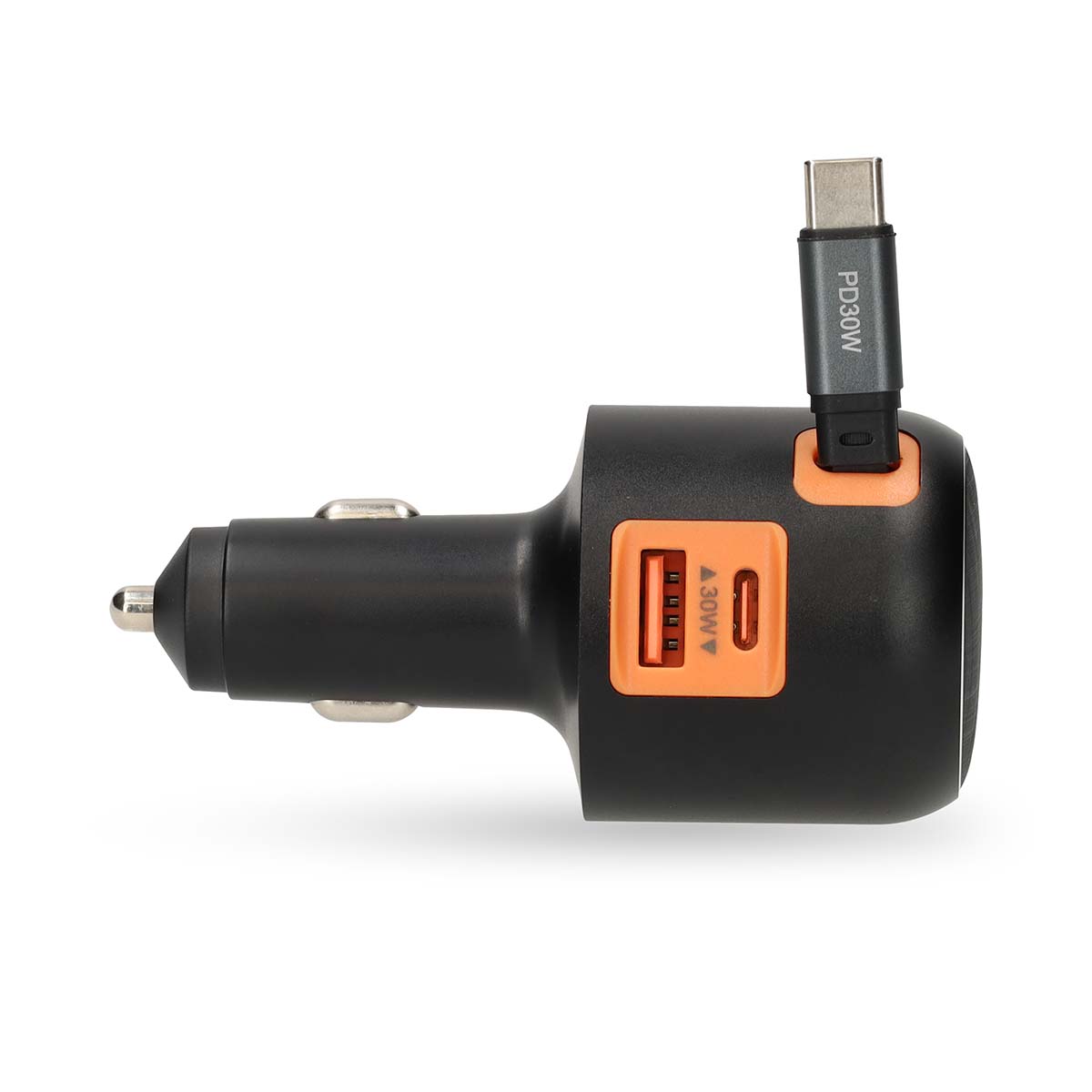 Autolader | 60 W | 2.4 / 3.0 A | Outputs: 3 | Poorttype: USB-A / USB-C™ | USB-C™ intrekbare kabel | 0.70 m | Automatische Voltage Selectie - Afbeelding 5