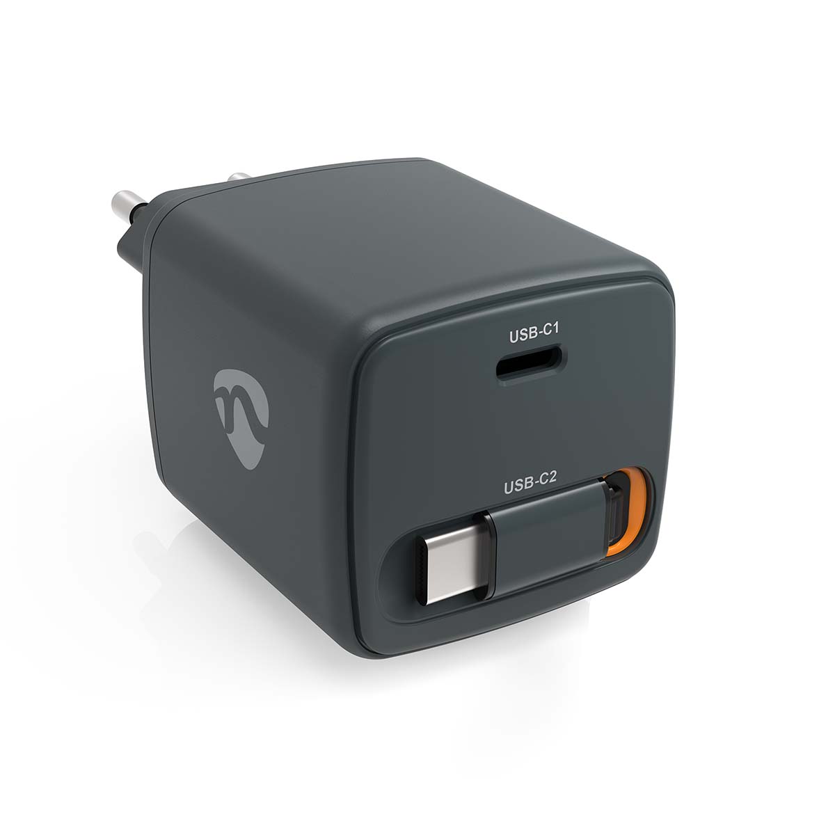 Oplader | Met intrekbare kabel | 30 W | GaN | PD3.0 30W | 1.5 / 2.0 / 2.5 / 3.0 A | Outputs: 1 | USB-C™ | USB-C™ intrekbare kabel | 0.75 m | Automatische Voltage Selectie | Zwart - Afbeelding 3