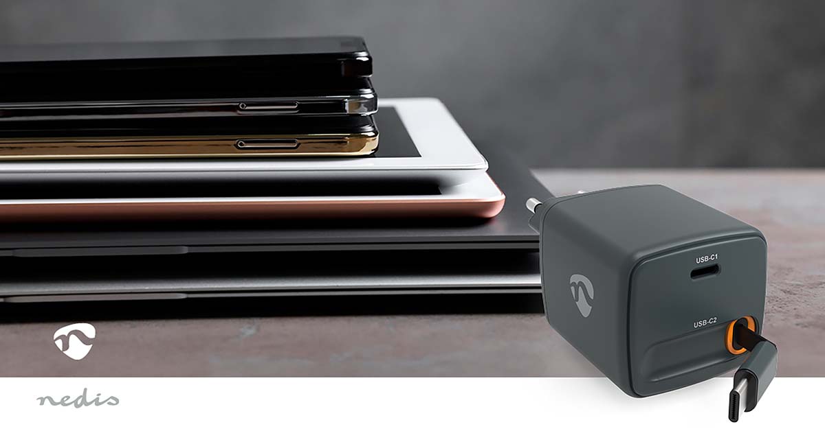 Oplader | Met intrekbare kabel | 30 W | GaN | PD3.0 30W | 1.5 / 2.0 / 2.5 / 3.0 A | Outputs: 1 | USB-C™ | USB-C™ intrekbare kabel | 0.75 m | Automatische Voltage Selectie | Zwart - Afbeelding 8