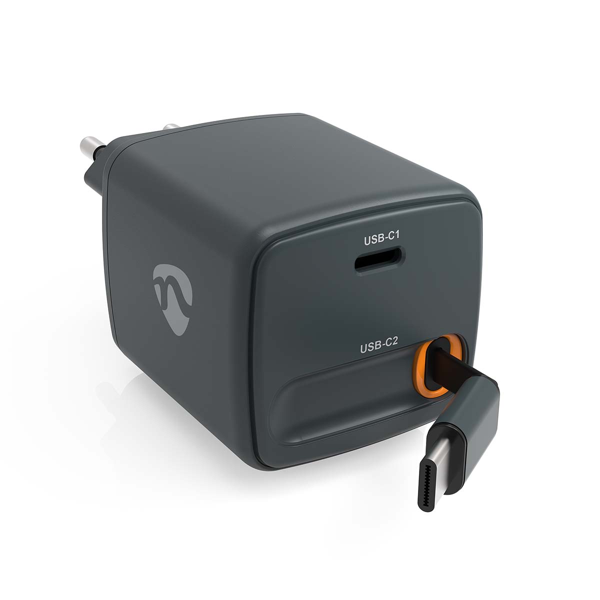 Oplader | Met intrekbare kabel | 65 W | GaN | PD3.0 30W | 3.0 / 3.25 A | Outputs: 1 | USB-C™ | USB-C™ intrekbare kabel | 0.75 m | Automatische Voltage Selectie | Zwart