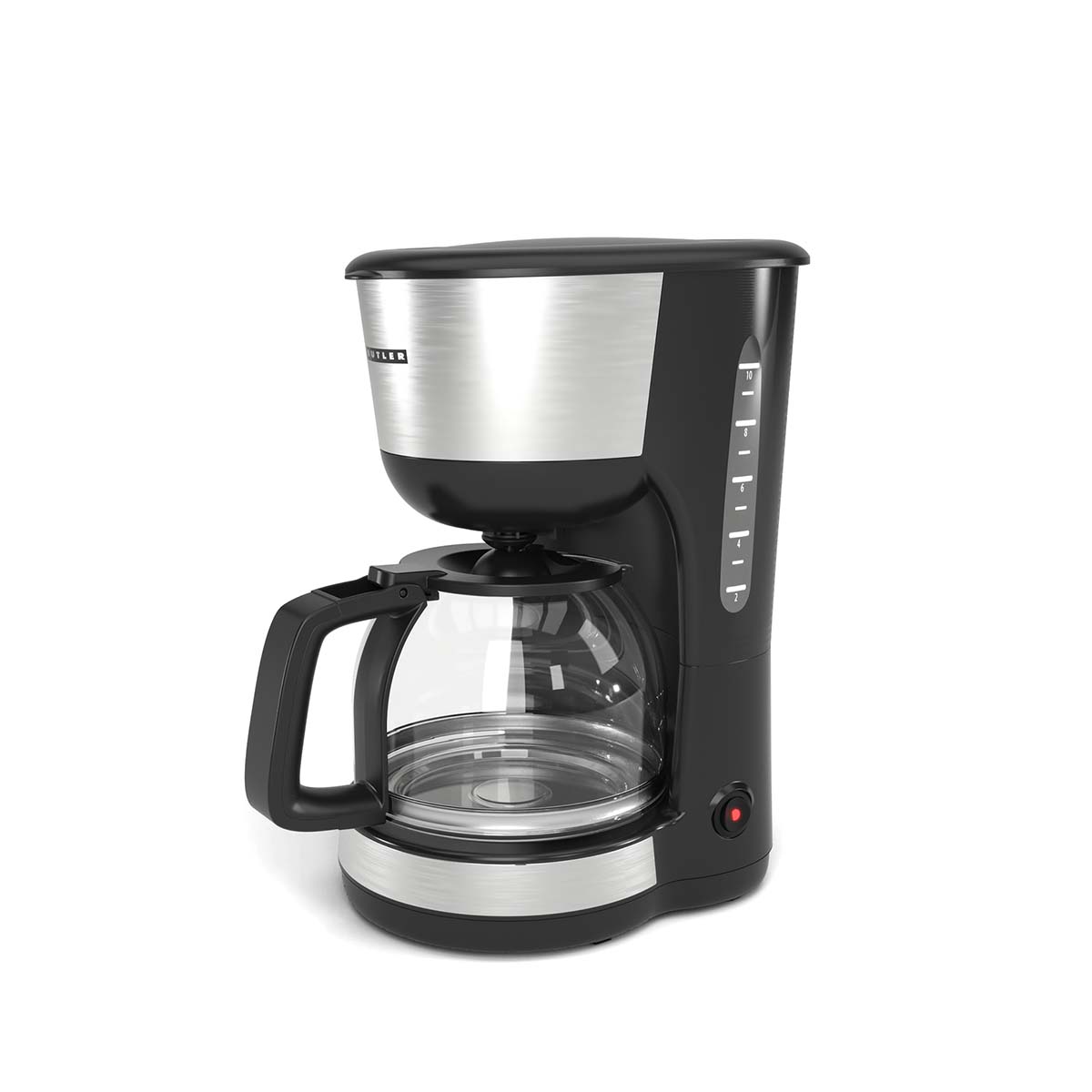 Koffiezetapparaat | 1,25 l | 1000 W | 10 kopjes | Warmhoudfunctie | Automatische uitschakeling | Zwart / Roestvrij staal - Afbeelding 3